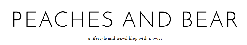 Peaches and bear logo