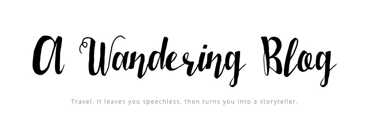 a wandering blog logo