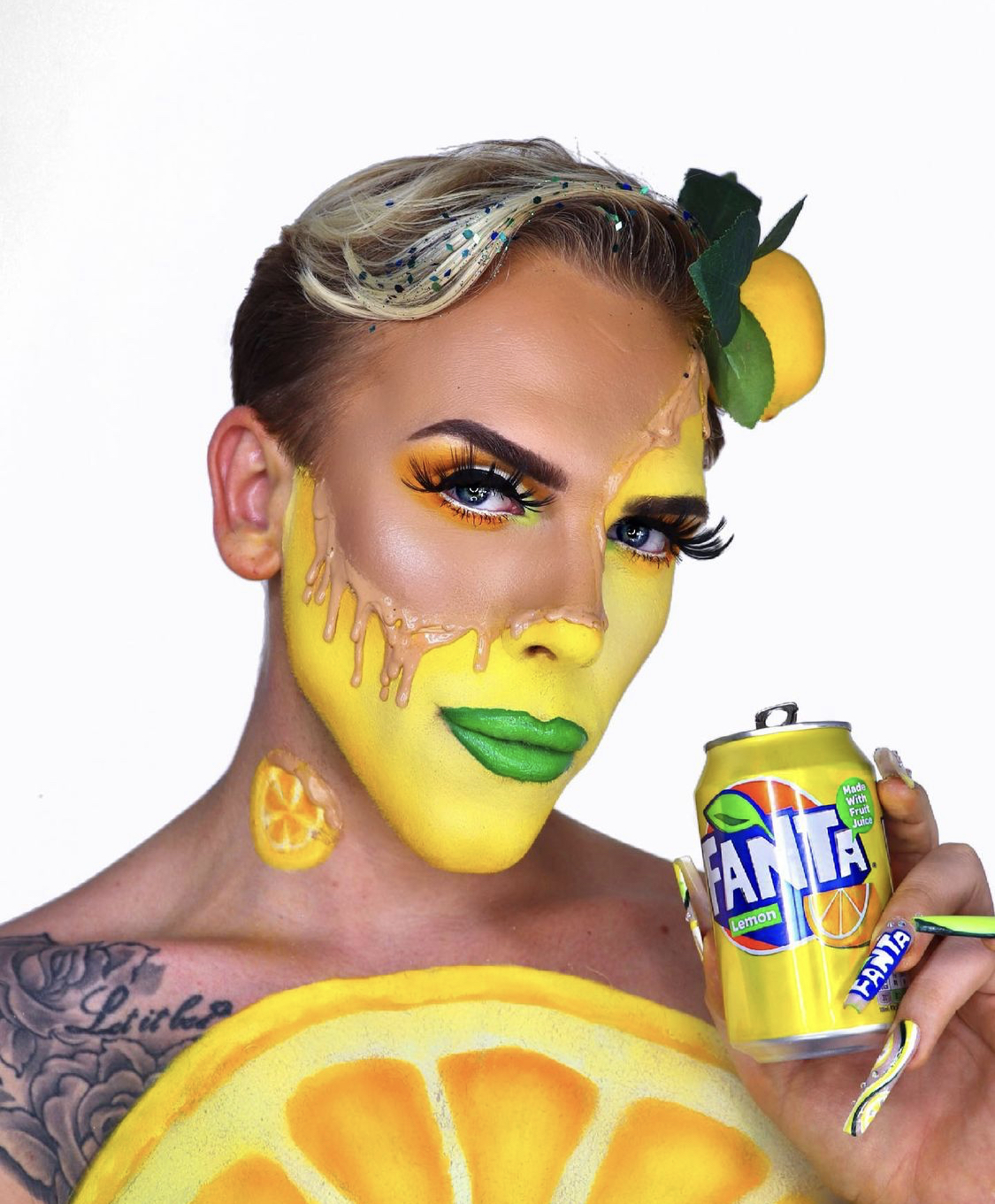 @beautybyreade Fanta Lemon Makeup Art